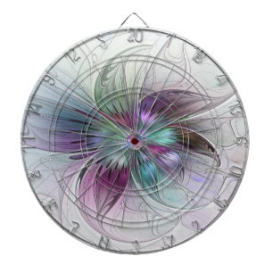 Diana Arte fractal floral abstracto colorido moderno