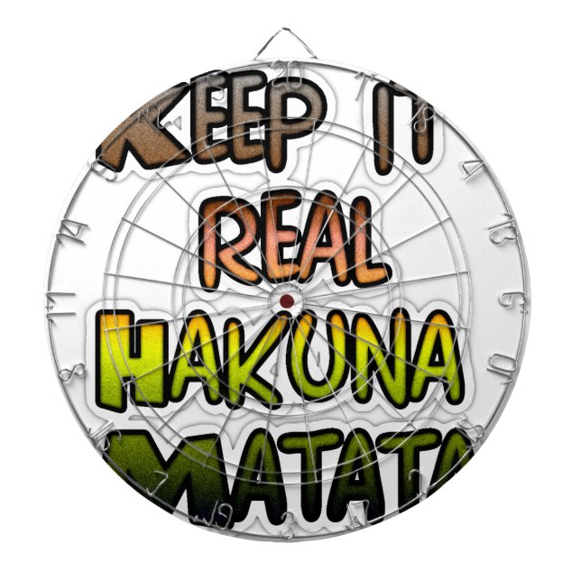 Diana Arte inspirador "Keep It Real Hakuna Matata" (Frente)