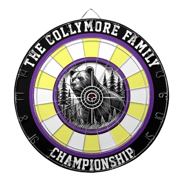 Diana Arte objetivo del bosque de osos grizzly (Frente)