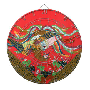 Diana Arte vintage del ave fénix rojo japonés G.A. Audsl