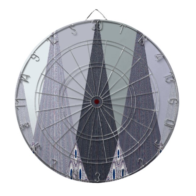 Diana Ash Gray Chevron Dots Art Print (Frente)