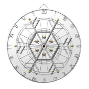 Diana Aspecto de 1-Silver y Gold Snowflake 3-D