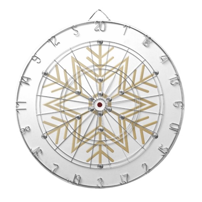 Diana Aspecto de 2-Silver y Gold Snowflake 3-D (Frente)