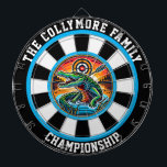 Diana Audaz Crocodile Lake Target<br><div class="desc">Cocodrilo colorido que atrapa los ojos en un lago,  rodeado de un diseño afilado</div>