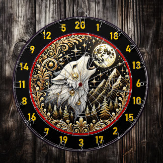 Diana Aúlles De Lobo Blanco Bajo La Luna Brillante