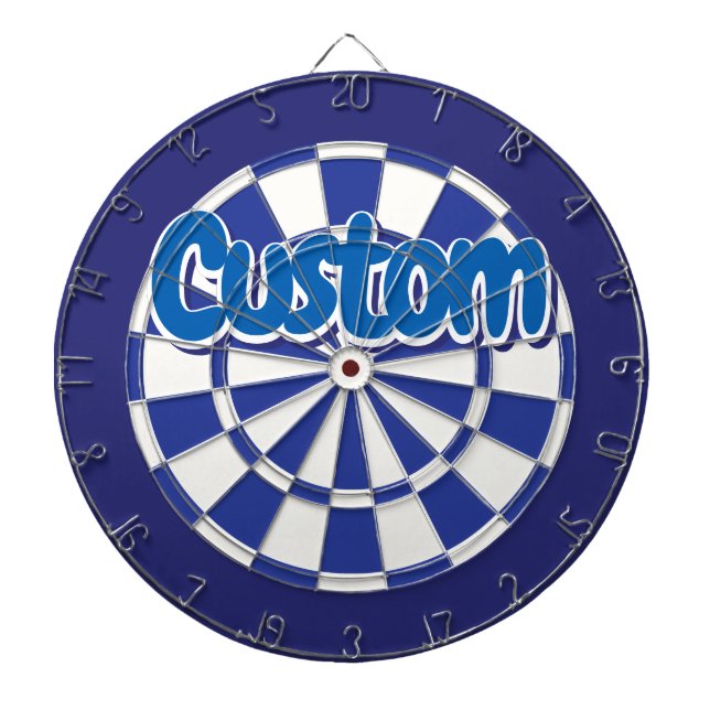Diana Azul y Blanco Texto Personalizado Cool (Frente)