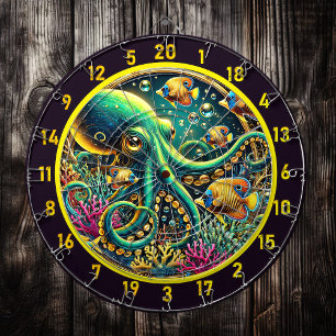 Diana Azure Octopus Tide Dartboard