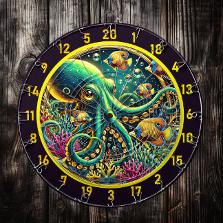 Diana Azure Octopus Tide Dartboard