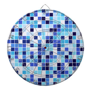 Diana Baldosas de piscina, mosaicos azules, patrón geomé