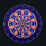 Diana Bandera americana de las barras y estrellas<br><div class="desc">Este diseño rojo, blanco y azul del dartboard de las barras y estrellas es inspirado por la bandera de los Estados Unidos de América. Parecería fresco en una cueva del sitio o del hombre de juego con un tema americana rústico y sería una gran manera entretener a sus huéspedes en...</div>