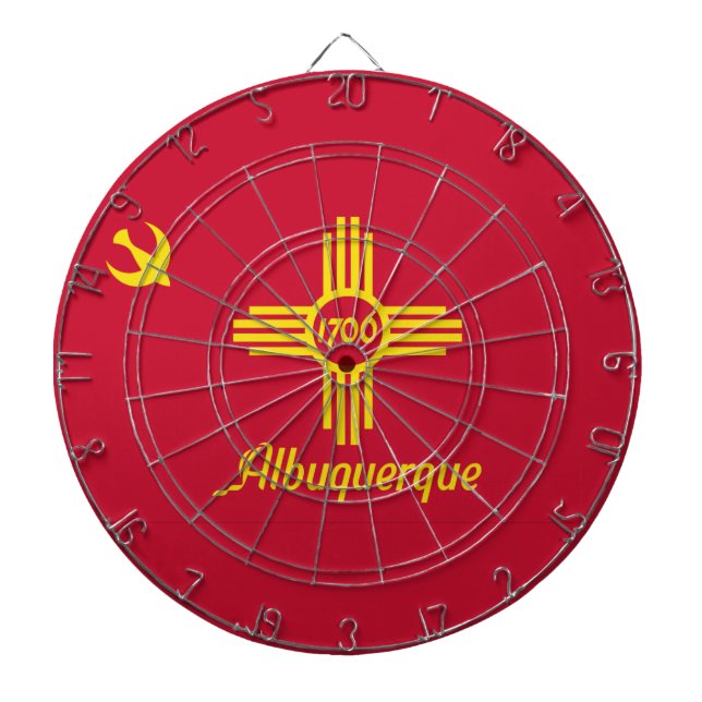Diana Bandera de Albuquerque, New Mexico Dart Board (Frente)