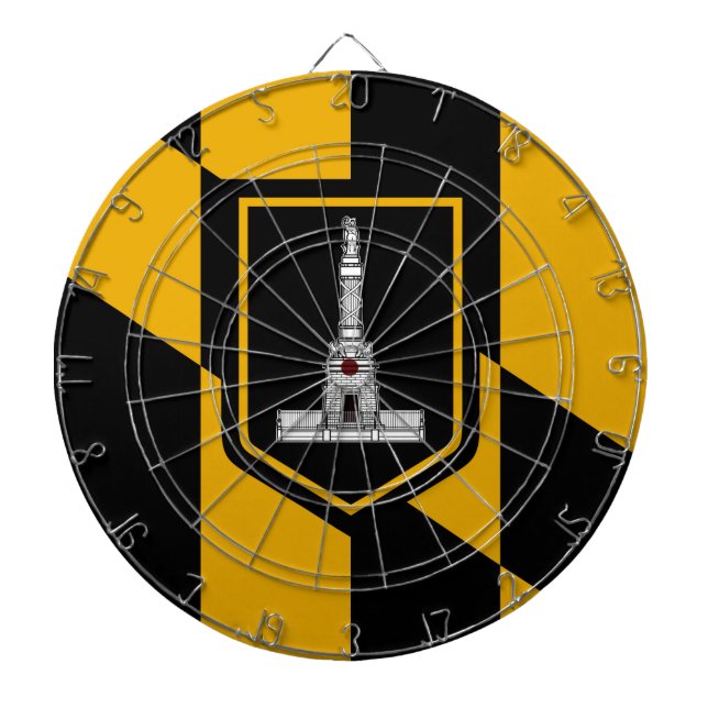 Diana Bandera de Baltimore, Maryland Dart Board (Frente)