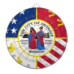Diana Bandera de Detroit, Michigan Dartboard