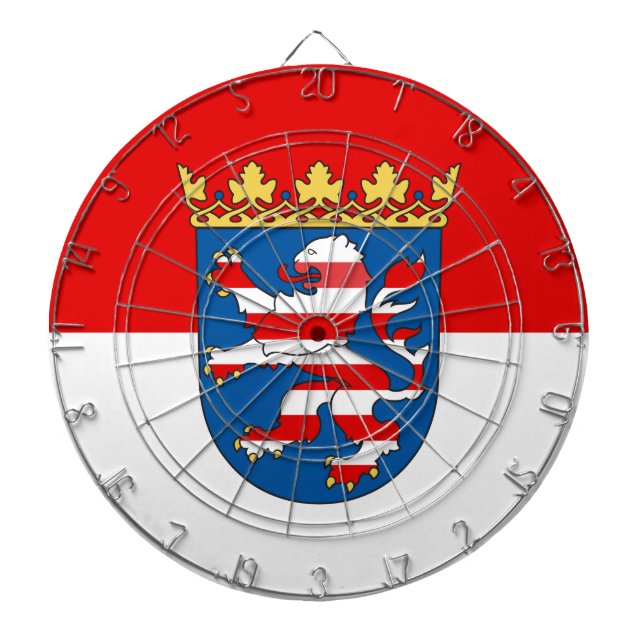 Diana Bandera de Hesse Dartboard (Frente)