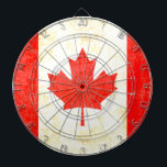 Diana Bandera de hojas de arce canadiense estilo antiguo<br><div class="desc">Un original estilo de época con una bandera de dardo de la hoja de arce canadiense en tonos rojos y blancos. Diseñado con la bandera canadiense y un poco de tratamiento vintage. Producido por Sarah Trett. Se vería genial en un dormitorio patriótico, salón, bar o sala de juegos de estilo...</div>