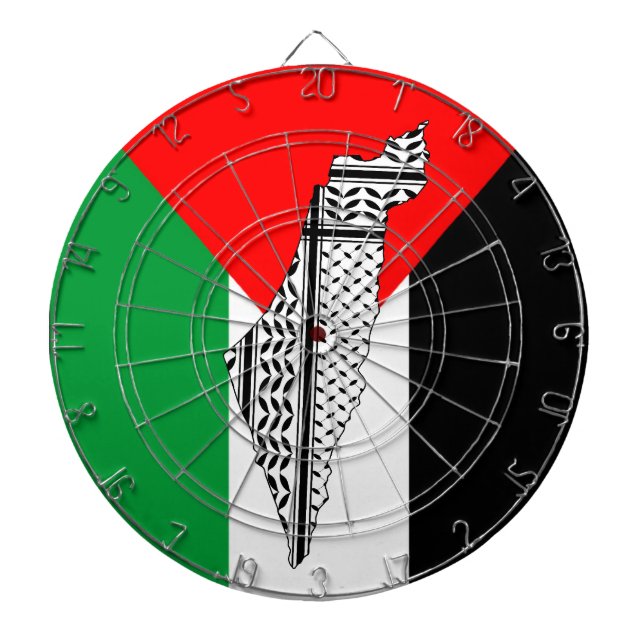Diana Bandera de Palestina y mapa con el modelo de Keffi (Frente)