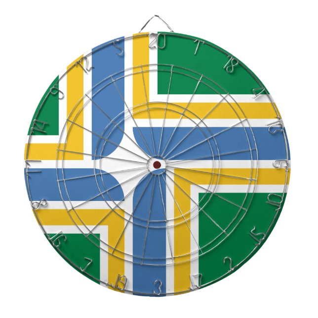 Diana Bandera de Portland, Oregon Dartboard (Frente)