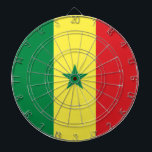 Diana Bandera de Senegal<br><div class="desc">La bandera senegalesa es una tribanda vertical con un emblema en el centro. Los colores usados en la bandera son rojo,  verde,  amarillo. La proporción de la bandera senegalesa es de 2:3. La bandera del Senegal fue adoptada en 1960.</div>
