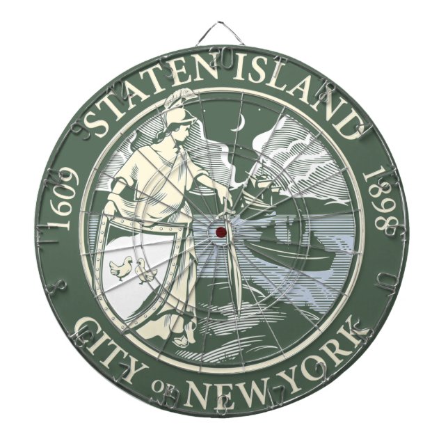 Diana Bandera de Staten Island (municipio de Nueva York) (Frente)