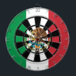 Diana Bandera del arte multi del anillo de México<br><div class="desc">Un dartboard impresionante para el amante de dartboards frescos y de la cultura mexicana. Ofrece una versión artística de la bandera mexicana exhibida prominente con las siluetas únicas de la ranura del dardo. Perfecto como exhibición única del arte o para los juegos únicos. Completamente adaptable añadir nombres, imágenes, y más...</div>