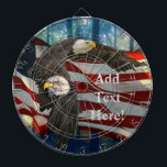 Diana Bandera estadounidense del águila calva estadounid<br><div class="desc">Bandera estadounidense del águila calva estadounidense</div>