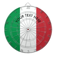 Bandera italiana del dartboard del personalizado