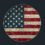 Diana Bandera norteamericana ondulada<br><div class="desc">Diseño de la Bandera Americana Grunge. Perfecto regalo para casa,  oficina o decoración.</div>