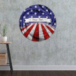 Diana Bandera Patriótica Americana<br><div class="desc">Decoren su sala de juegos con estilo con este tablero de dardos patriótico. Personaliza con tu nombre,  el nombre de tu bar favorito o lo que quieras! Envíame un mensaje por un diseño personalizado.</div>