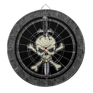 Diana Bandera pirata del cráneo y Dartboard del cuchillo