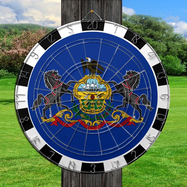 Diana Bandera/tablero de Pennsylvania Dartboard y Pennsy (Subido por el creador)