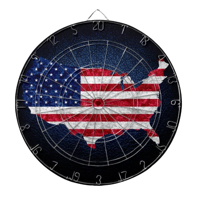 Diana Bandera y mapa de Estados Unidos (Frente)