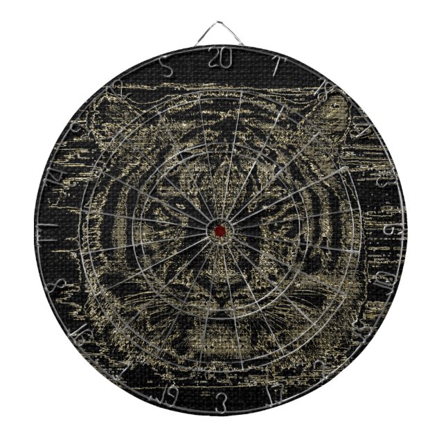 Diana Bella Artes de tigres en jute rústico en Burlap #4 (Frente)