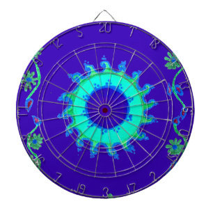 Diana Bella pintura de aceite de arte floral azul irland