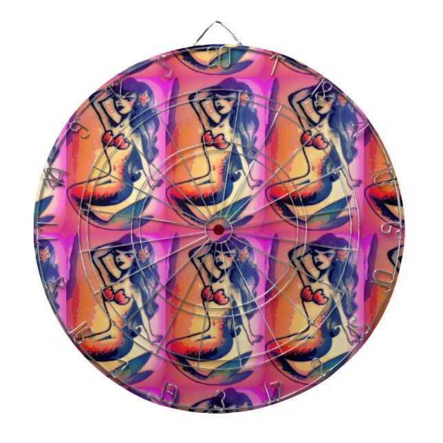 Diana belleza de sirena de pelo oscuro (Frente)