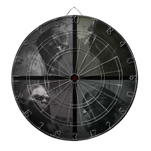 Diana BIGFOOT SASQUATCH FACE RETRAIT Dartboard (Frente)