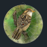Diana Bird Dart Board<br><div class="desc">Bonito tablero de espárragos de pájaro lindo - Pintura MIGNED</div>
