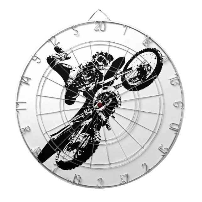 Diana Black White Pop Art Motocross Motoryle Sport (Frente)