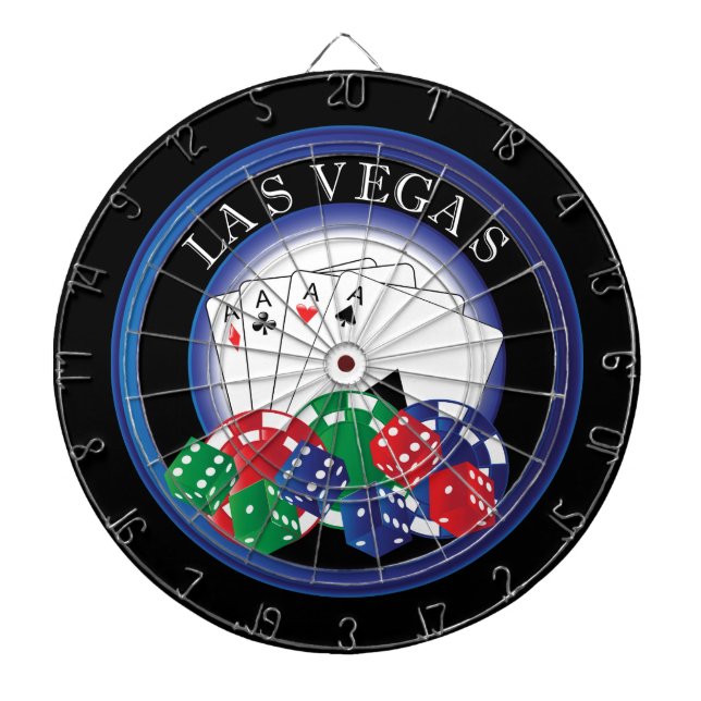 Diana Blue and Black Poker Dart Board (Frente)