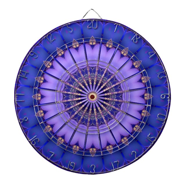 Diana Blue Gold Modern Dartboard (Frente)