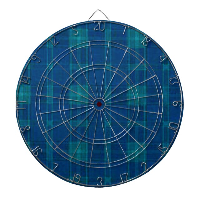 Diana Blue Plaid Dart Board (Frente)