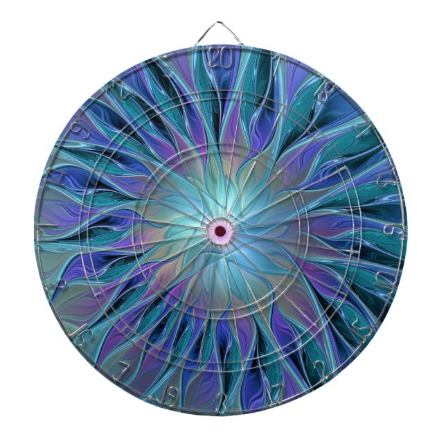 Diana Blue Purple Flower Dream Resumen arte fractal (Frente)
