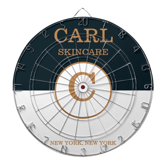 Diana Blue & Shade de moda Salón de Belleza Marrón Monog (Frente)