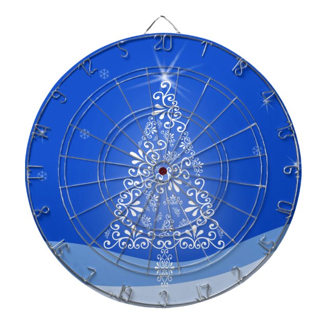 Diana Blue White Merry Christmas Tree Stars Night Light (Frente)