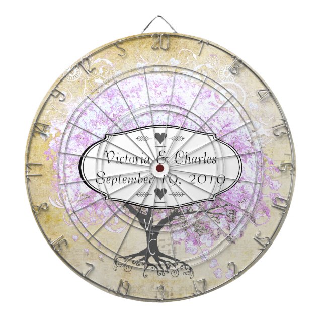 Diana Boda de árbol de hojas cardíacas de lavanda (Frente)