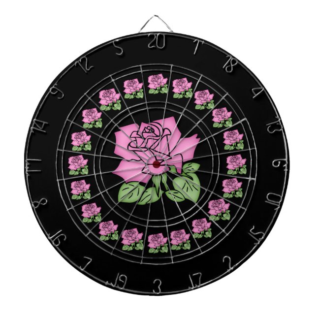 Diana Bonito Personalizable-tablero Rosa Dart (Frente)