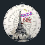 Diana Bonjour Colorful Paris<br><div class="desc">Bonjour Colorful Paris. Diana con armazón metálico. Compra los mejores regalos en el Día de la Torre Eiffel 31 de marzo para tus amigos,  chicas,  chicos,  hermanos,  hermanas,  padres y abuelos. #eiffeltowerday #camisetas</div>