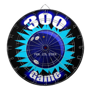 Diana Bowling 300 Game, con Date, Dartboard con dardos