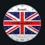 Diana Brexit Británicos<br><div class="desc">Diseño británico de la bandera,  pintado a mano e impreso con la fecha de accionar del artículo 50.</div>