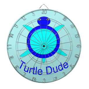 Diana Bright Blue Turtle Dude Dart Board