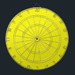 Diana Bright Neon Yellow Dart Board<br><div class="desc">Placa Dart con fondo amarillo neón brillante lista para tu texto o imágenes.</div>
